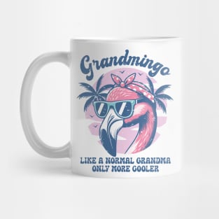 Vintage Style Grandmingo Pink Flamingo Grandma Mug